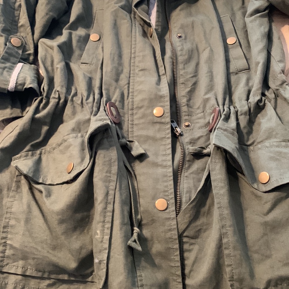 Loft Army Jacket With Drawstring- See Pictures - image 4